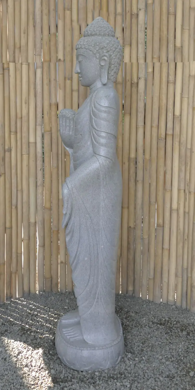  Product image 4 of the product “Standing Buddha with Lotus Flower, ca. 180 cm H ”